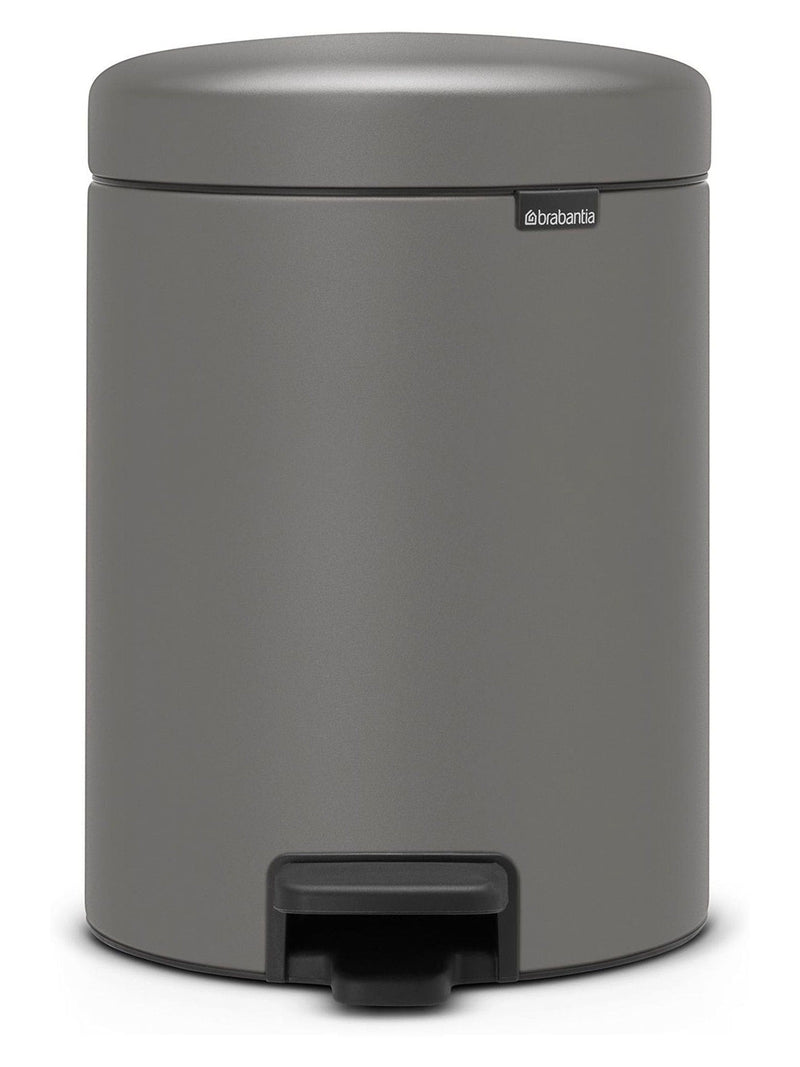 Brabantia Mineral Concrete Grey NewIcon 5L Pedal Bin