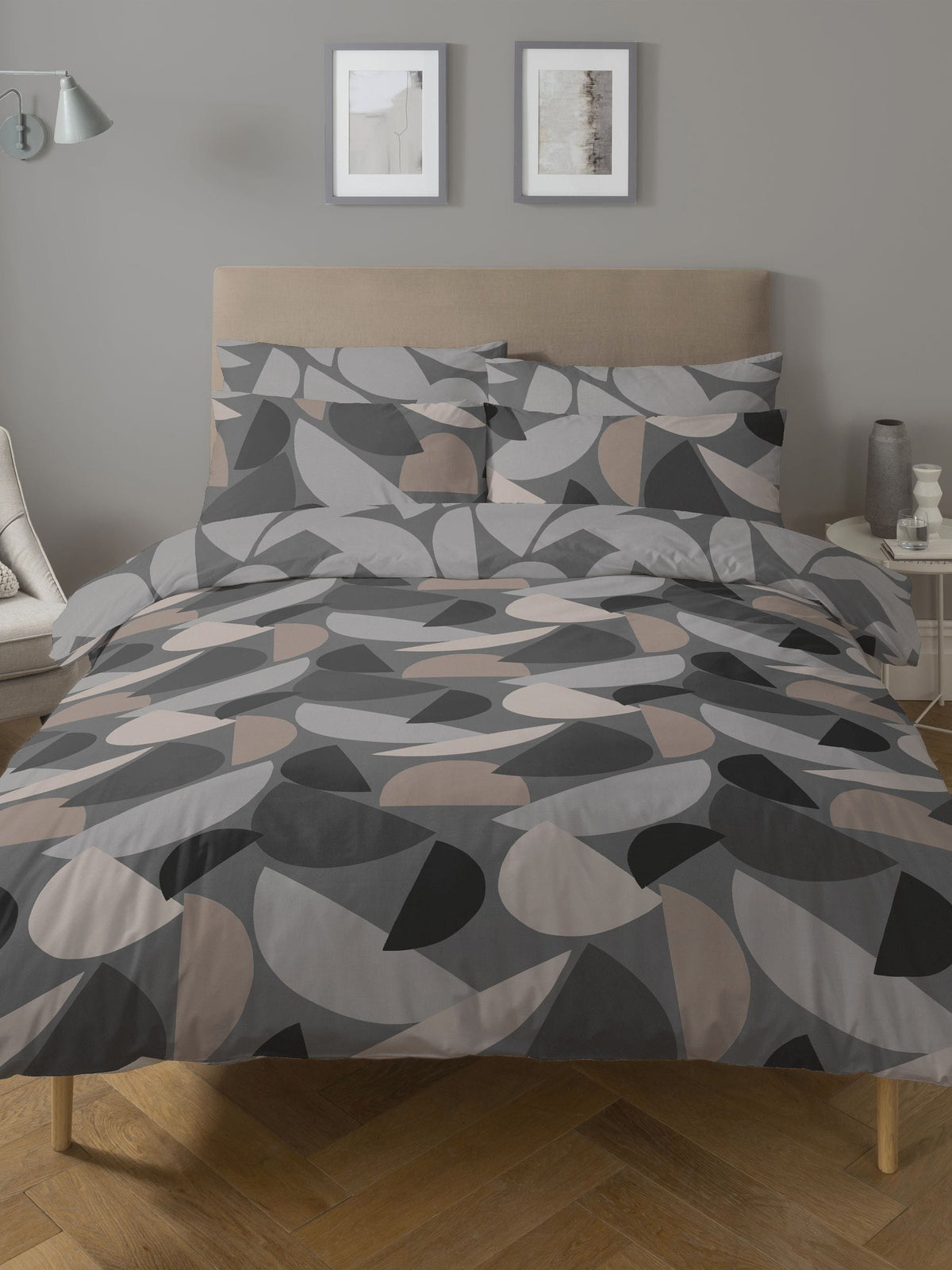 Copenhagen Home charcoal duvet cover set - British product