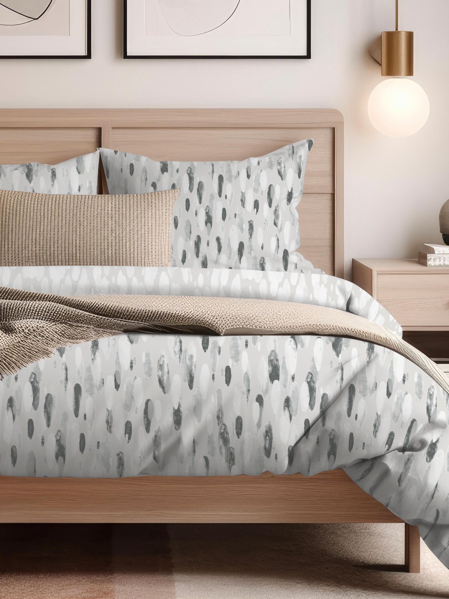 Copenhagen Home Charcoal Rayne Charcoal Duvet Cover Set