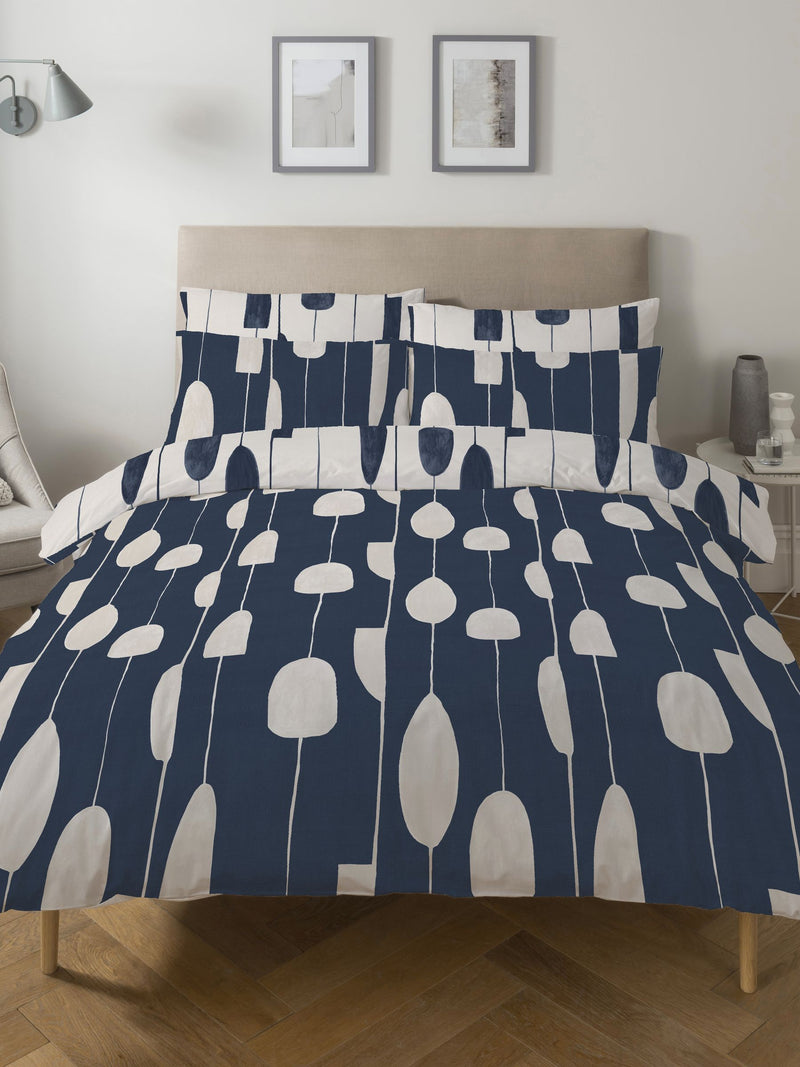Copenhagen Home Navy Luka duvet cover set - British product