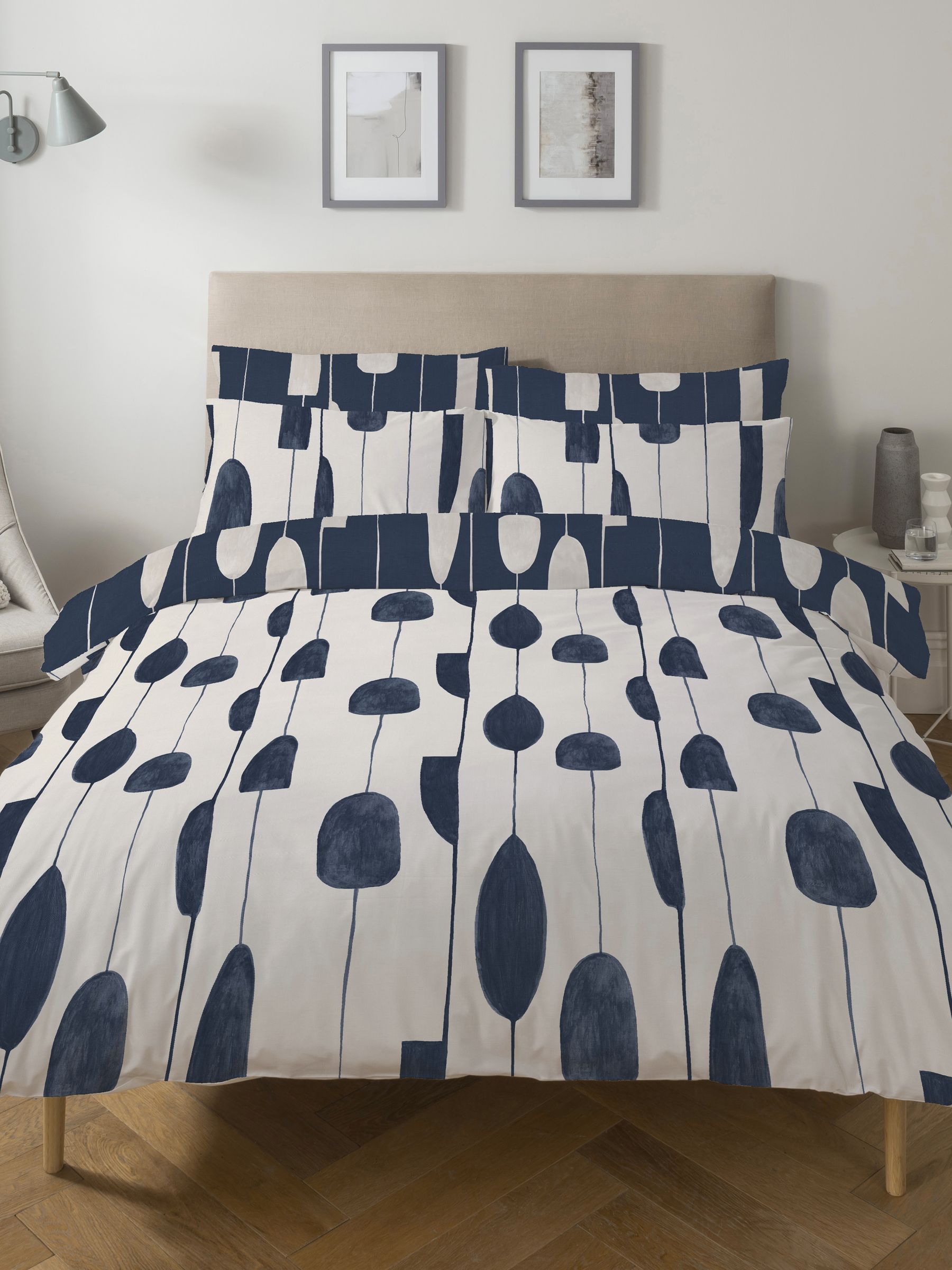 Copenhagen Home Navy Luka duvet cover set - British product