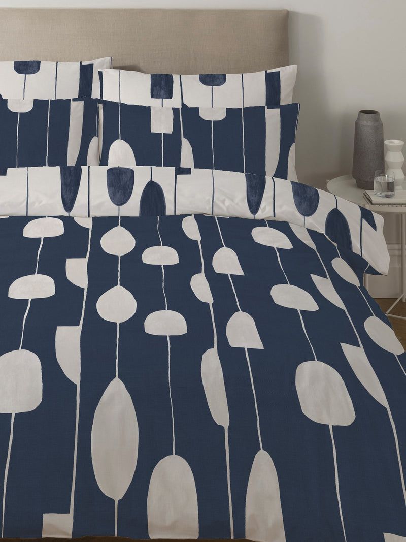 Copenhagen Home Navy Luka duvet cover set - British product