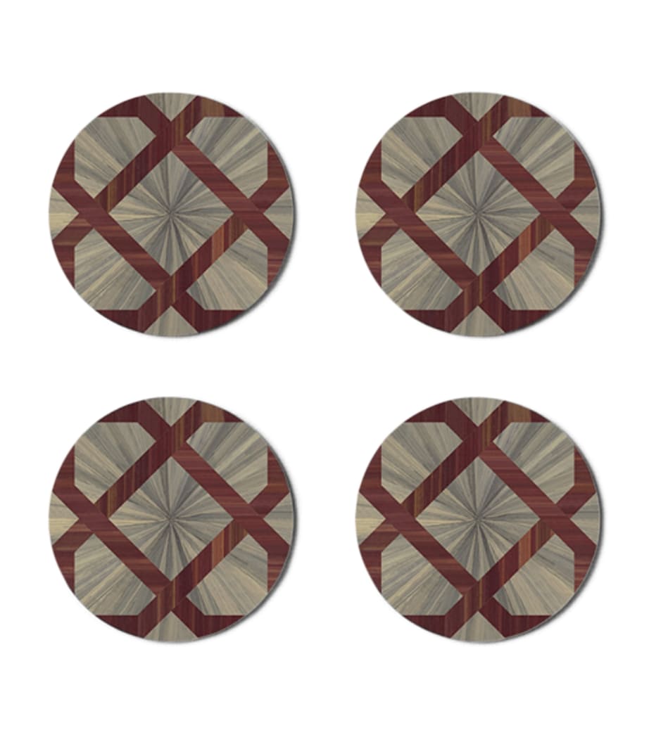 Hestia Arabesque round coasters set of 4, UK version