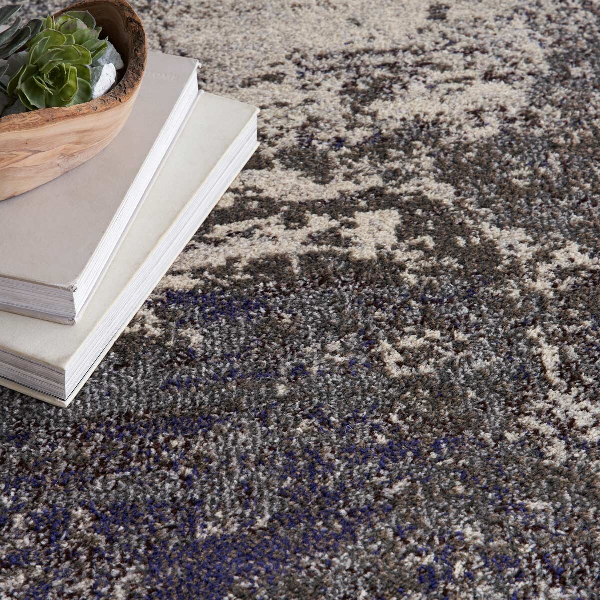 Nourison Celestial ivory grey area rug - British product