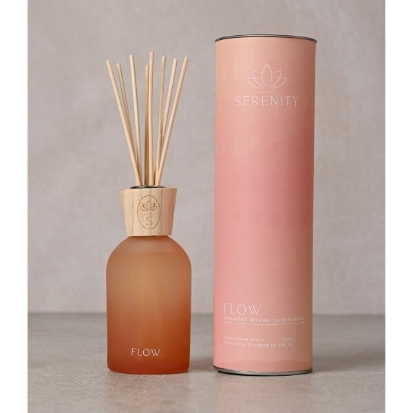 Serenity Flow Diffuser Bergamot Myrrh Sandalwood 220ml (British brand)