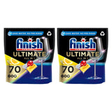 Finish Ultimate All In 1 Lemon Sparkle Tablets 2 x 70 Pack