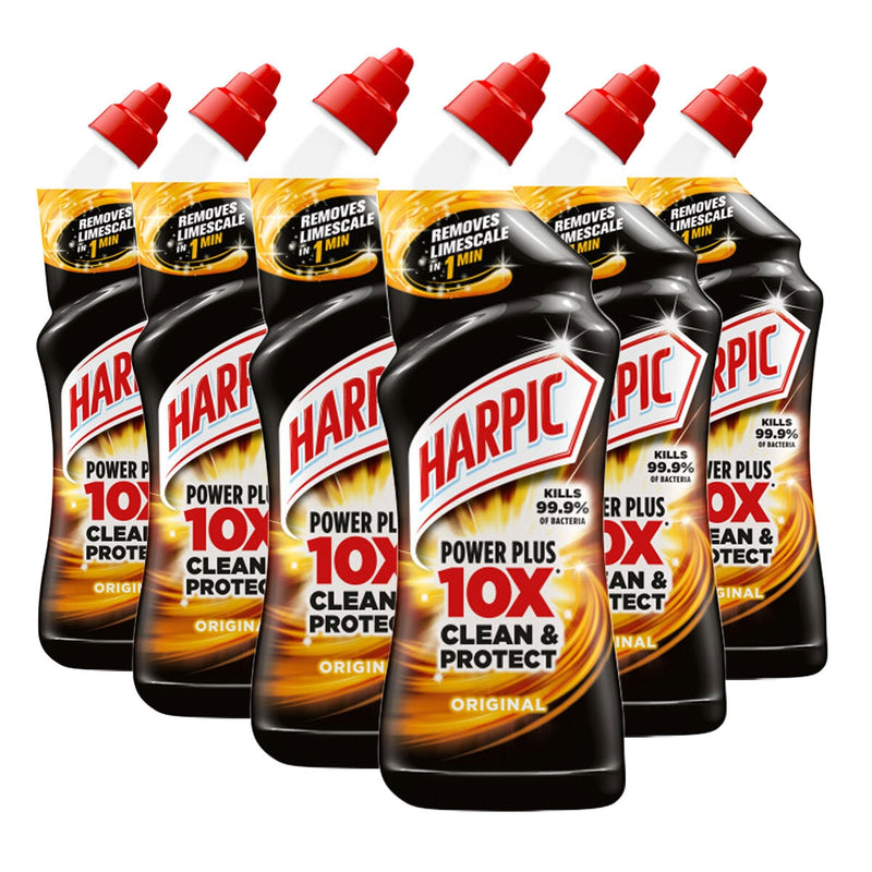 Harpic liquid toilet cleaner Freshening 6 x 750ml, UK version