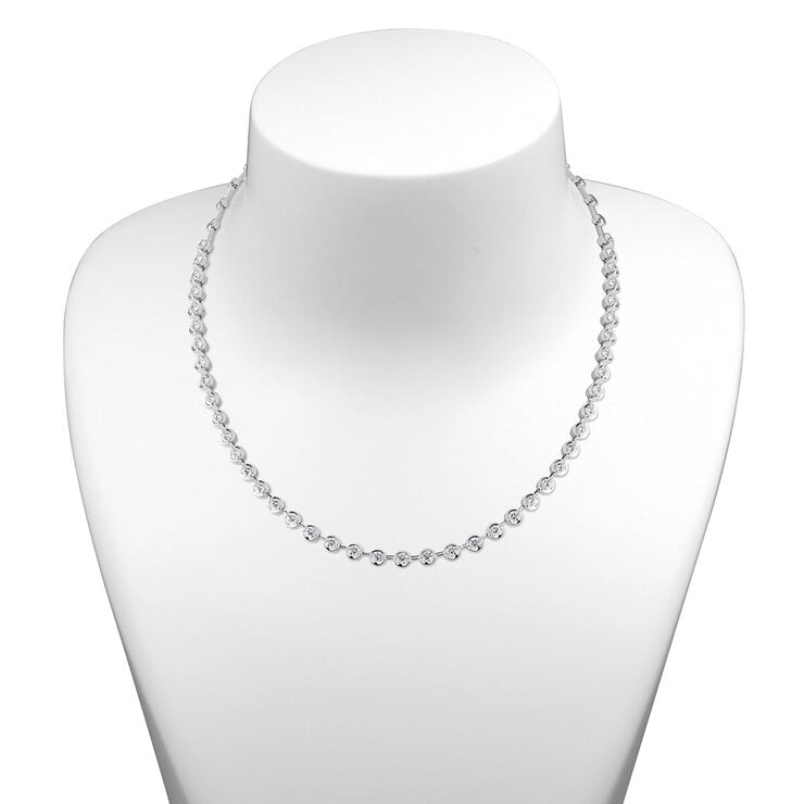 Costco Round Brilliant Diamond Necklace 3.00ctw, imported from the UK