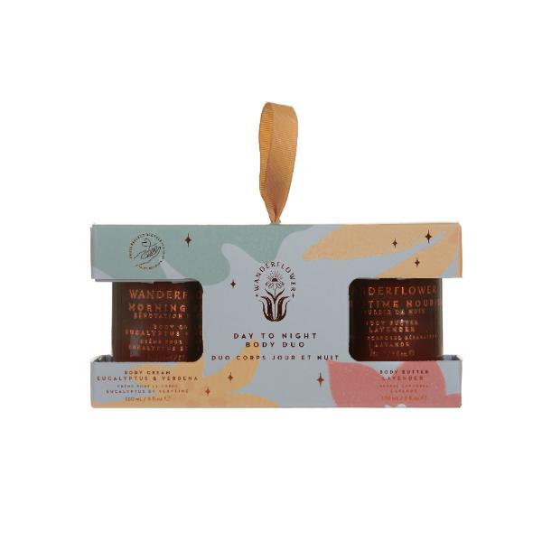 Wanderflower Body Duo Gift Set Eucalyptus Lavender 2x150ml (British brand)