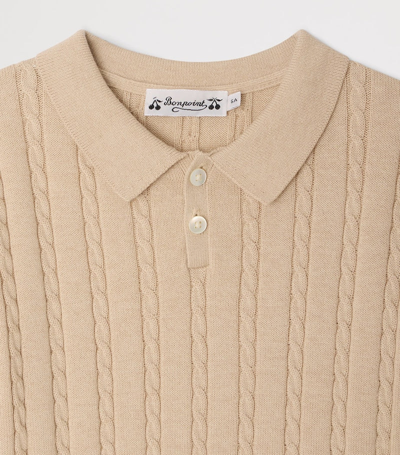 Bonpoint cotton-cashmere polo shirt 10-14 years - British product