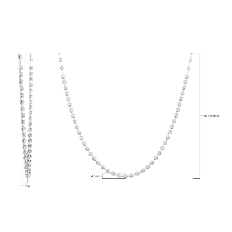 Costco Round Brilliant Diamond Necklace 3.00ctw, imported from the UK