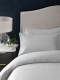 Silver grey duvet cover and pillowcase set (British brand)