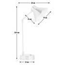 Habitat Bobby metal desk lamp silver, UK version