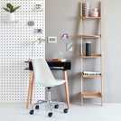 Habitat Bobby metal desk lamp silver, UK version