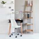 Habitat Bobby metal desk lamp silver, UK version