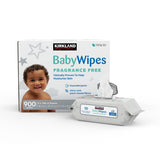 Kirkland Signature Tencel baby wipes 9 x 100 pack, UK version