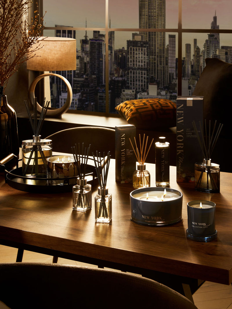 Collection Luxe New York Moonlight Amber Jasmine reed diffuser refill 200ml - British product