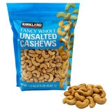Kirkland Signature unsalted roasted cashews 1.13kg, UK version