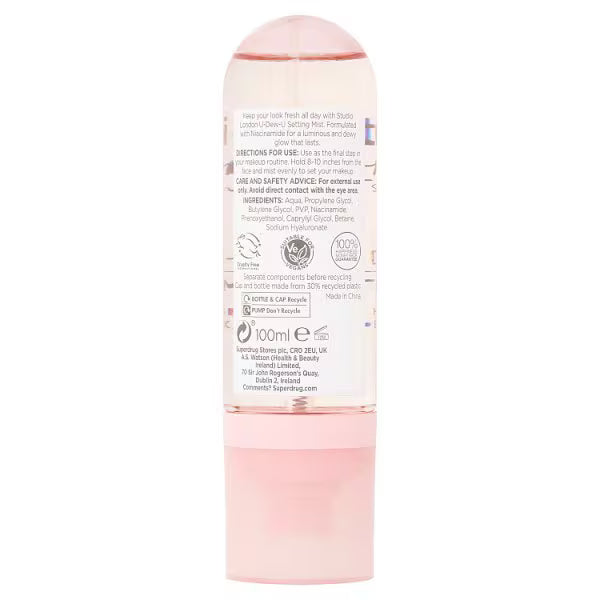 Studio London setting spray dewy finish (British brand)