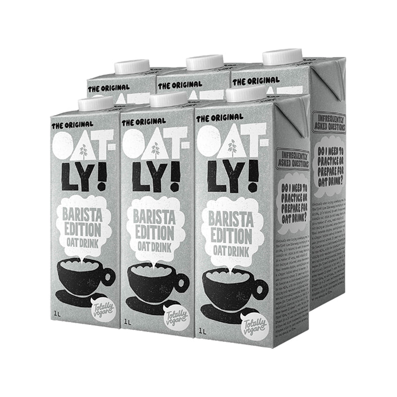 Oatly Barista Edition Oat Drink 6 x 1 Litre, imported from the UK