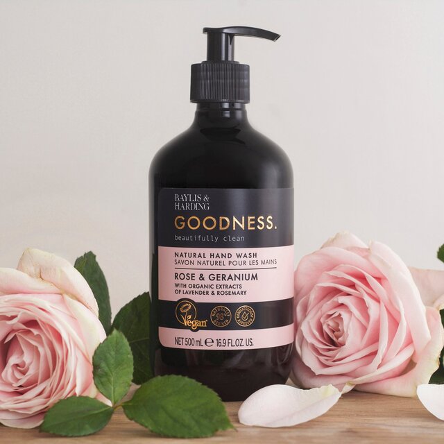 Baylis & Harding Goodness Rose & Geranium Hand Wash   500ml - McGrocer
