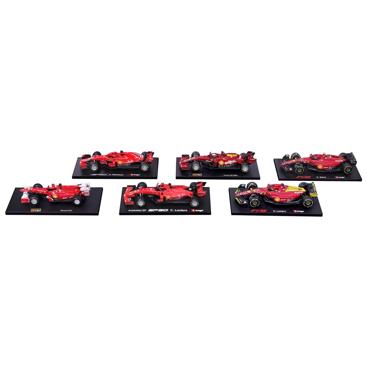 Burago 1:43 scale Formula One model cars 6 pack - British product