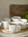 Malvern white stacking mugs set of 6, imported from the UK
