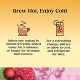 Twinings Cranberry & Raspberry Tea   20 per pack GOODS M&S   