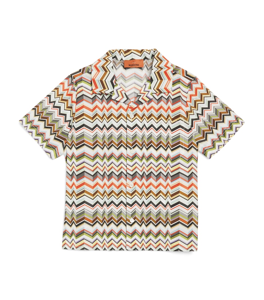 Missoni Kids cotton zigzag print shirt 4-14 years, imported from the UK