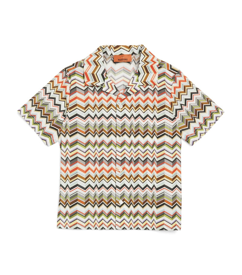Missoni Kids cotton zigzag print shirt 4-14 years, imported from the UK