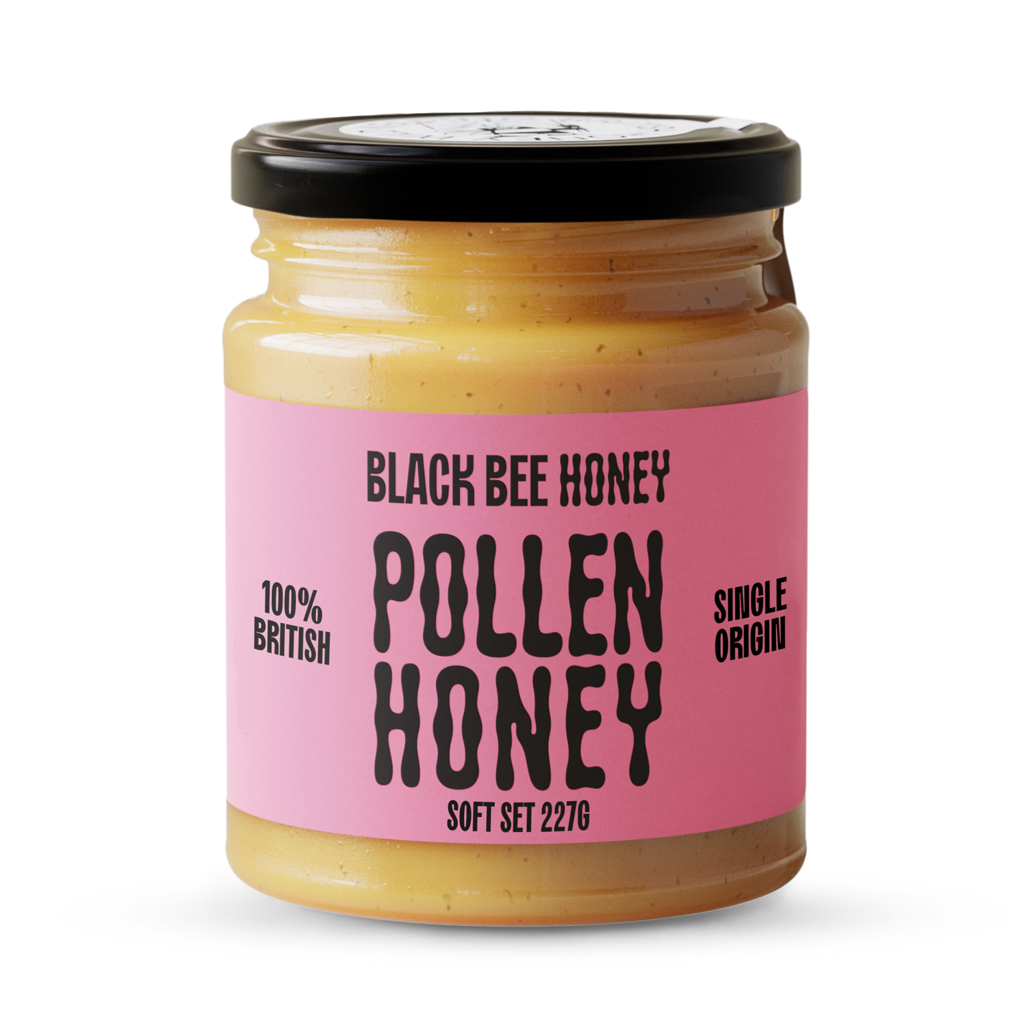 Black Bee honey with pollen spread 227g - British product