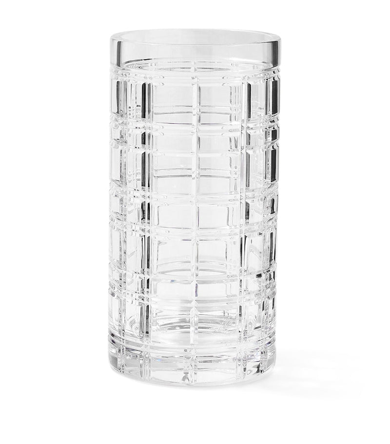 Ralph Lauren Home Small Hudson Plaid Vase 25cm, imported from the UK