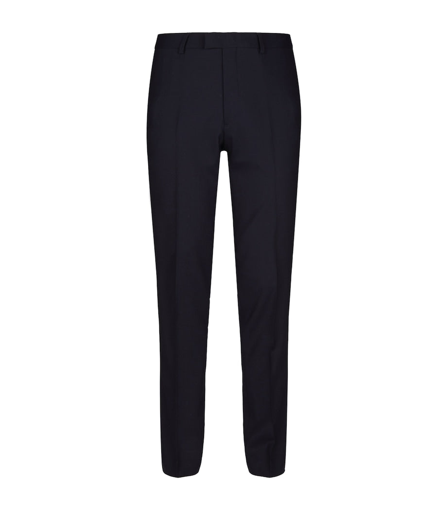 SANDRO PARIS tailored trousers in wool blend with front pleats (British brand)