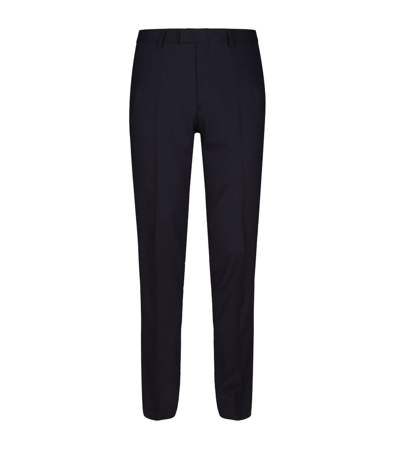 SANDRO PARIS tailored trousers in wool blend with front pleats (British brand)