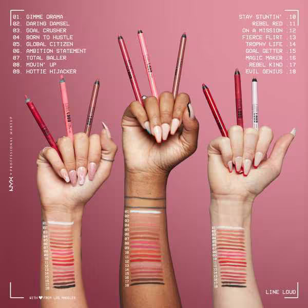 NYX Professional Makeup Lip Liner Global Citizen, imported from the UK