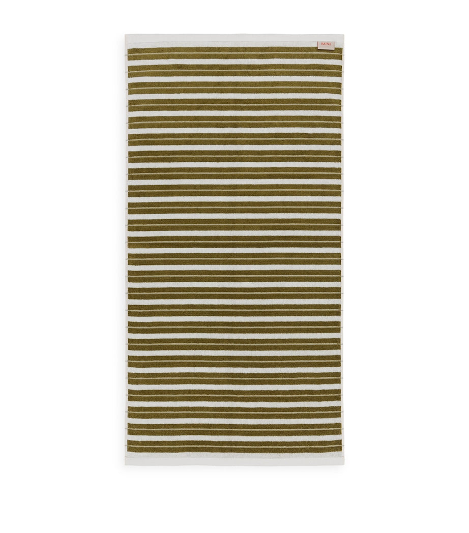 BAINA organic cotton striped bath towel 70cm x 140cm - British product