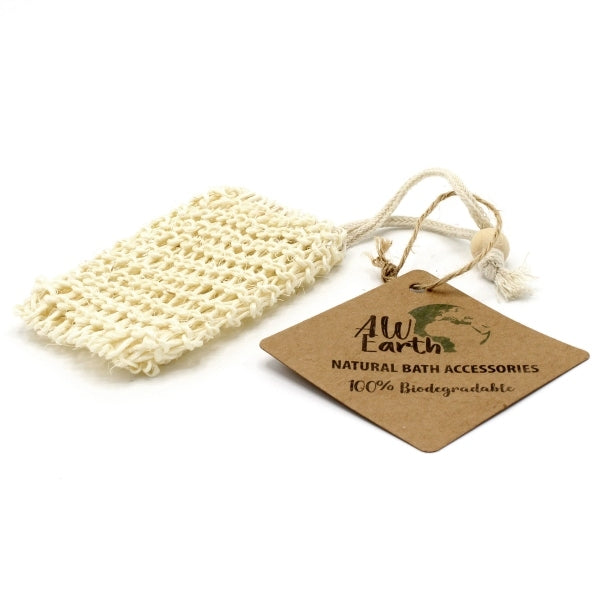 Sisal soap storage bag with natural fibers (British brand)
