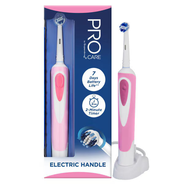 Superdrug ProCare rechargeable electric toothbrush pink (British brand)