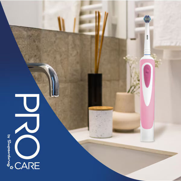 Superdrug ProCare rechargeable electric toothbrush pink (British brand)