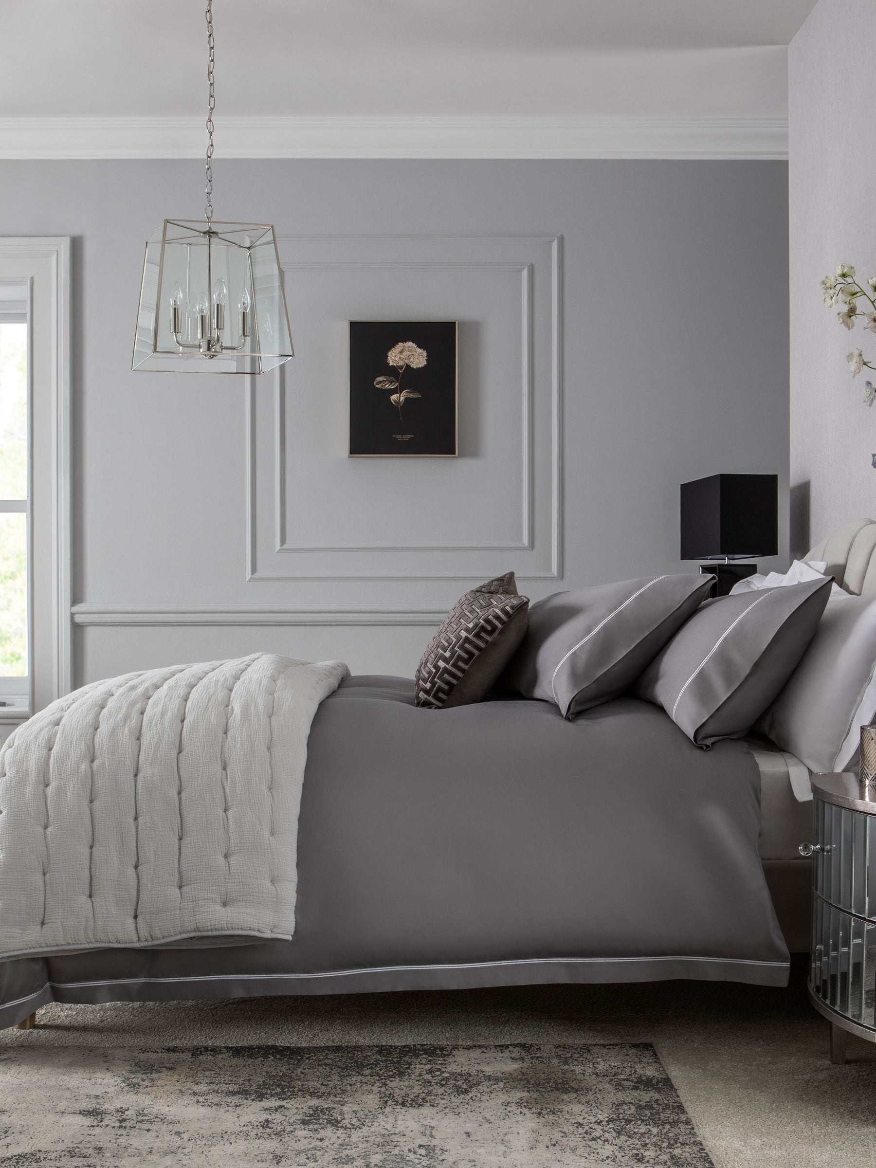 Grey Collection Luxe duvet cover and pillowcase set, UK version