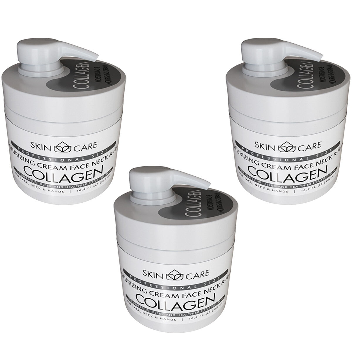 Collagen Face & Body Cream 3 x 500ml (British brand)