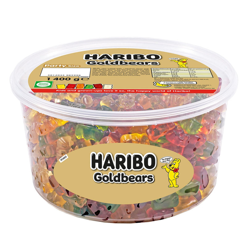 Haribo Goldbears fruit gummy bears 1.4kg, UK version