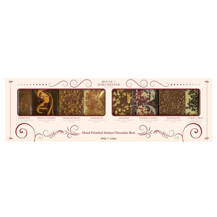 House Of Dorchester Festive Chocolate Bars 8 x 80g