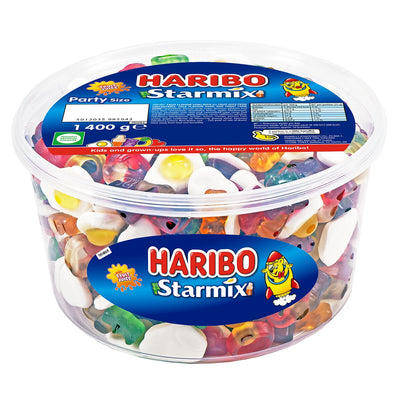 Haribo Starmix Fruit and Cola Flavours Jelly and Chewy Sweets 1.4kg