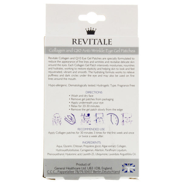 Revitale eye gel patches 5 pairs, imported from the UK