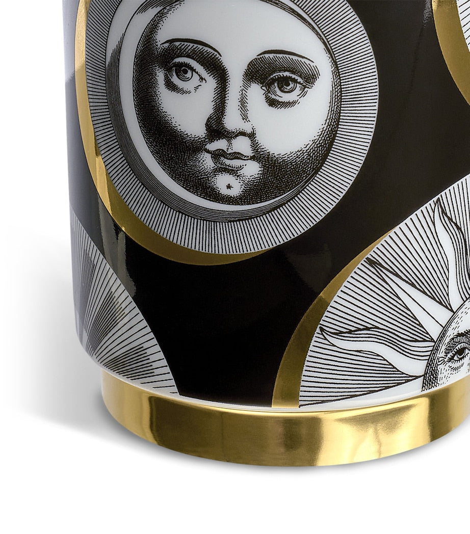 Fornasetti Soli e Lune scented candle with gold detailing, 235g - British product