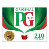 PG Tips black tea bags 4 x 210, imported from the UK