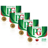 PG Tips black tea bags 4 x 210, imported from the UK