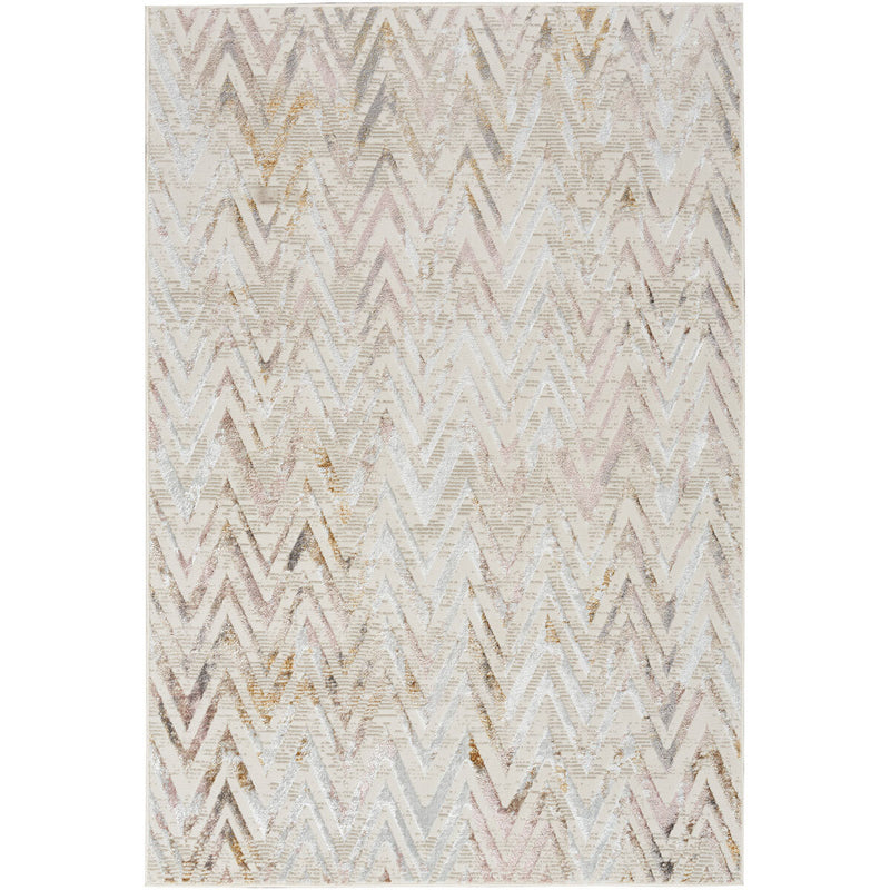 Nourison Glitz Multi Rug geometric area rug, UK version