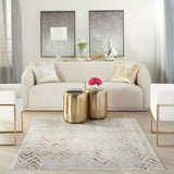 Nourison Glitz Multi Rug geometric area rug, UK version